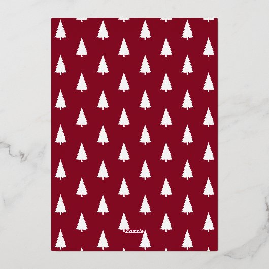 メリークリスマス金ゴールドスクリプト6フォトコラージュ 箔シーズンカード (裏面)