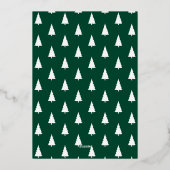 メリークリスマス金ゴールドスクリプト6フォトコラージュ 箔シーズンカード (裏面)