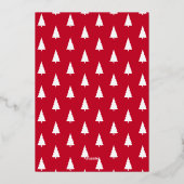 メリークリスマス金ゴールドスクリプト6フォトコラージュ 箔シーズンカード (裏面)