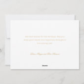 メリークリスマス金ゴールドスワールツリー4写真コラージュ シーズンカード (裏面)