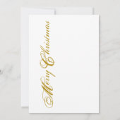 メリークリスマス金ゴールドツリースター抽象芸術の概要 シーズンカード (裏面)