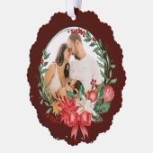 メリークリスマス金ゴールドパパ オーナメントカード (左)