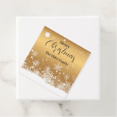 メリークリスマス金ゴールドホリデーギフトラベル フェイバータグ (インサイチュ)