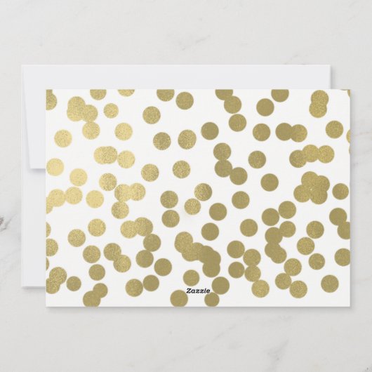 メリークリスマス金ゴールドモダンフォト写真休日 シーズンカード (裏面)