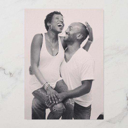 メリークリスマス金ゴールド書道写真 箔招待状 (裏面)