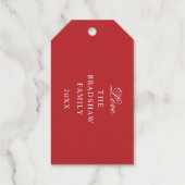 メリークリスマス金ゴールド ギフトタグ (裏面)