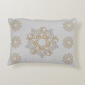 メリークリスマス金ゴールド&シルバースター アクセントクッション (裏面)