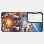 メリークリスマス銀河系S21ウルトラケース SAMSUNG GALAXYケース (左側面)