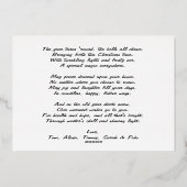 メリークリスマス銀箔フィリーグリー，イルカ 箔シーズンカード (裏面)