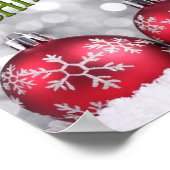 メリークリスマス閉会のポスター ポスター (角)