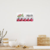 メリークリスマス閉店 ポスター (キッチン)