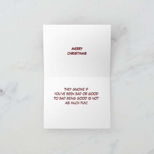 **メリークリスマス隣人**格言ユーモアのカード カード (内部)