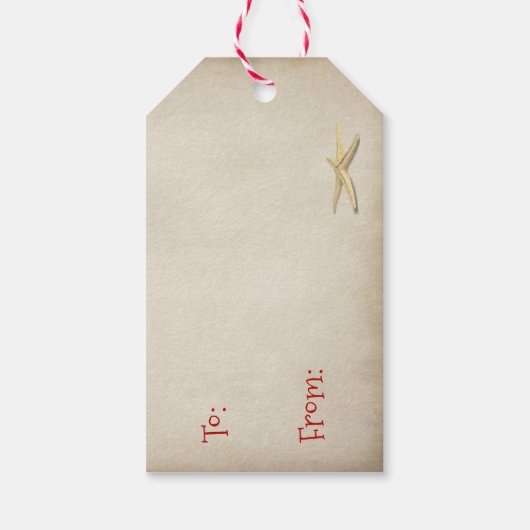 メリークリスマス雪だるまオンビーチ ギフトタグ (裏面)