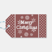 メリークリスマス雪だるまギフトラベル ギフトタグ (裏面横)