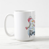 メリークリスマス雪だるまコーヒーマグ コーヒーマグカップ (左)