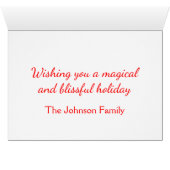 メリークリスマス雪だるまサンタクロースルドルフ小妖精や小人 (内部横(下))