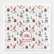 メリークリスマス雪だるまスノーフレークスモノグラム