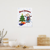 メリークリスマス雪だるまポスター ポスター (キッチン)