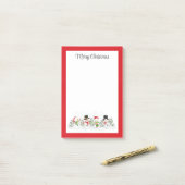 メリークリスマス雪だるまポストイットノート ポストイット (デスク上)