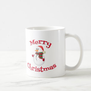 メリークリスマス雪だるまマグカップ コーヒーマグカップ
