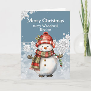 メリークリスマス雪だるま兄弟 カード