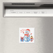 メリークリスマス雪だるま磁石 マグネット (インサイチュ (食洗機))