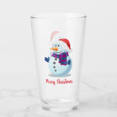 メリークリスマス雪だるま1 タンブラーグラス (裏面)