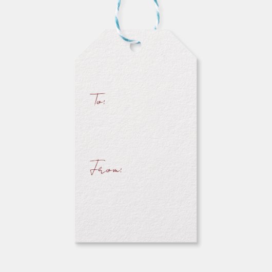 メリークリスマス雪だるま ギフトタグ (裏面)