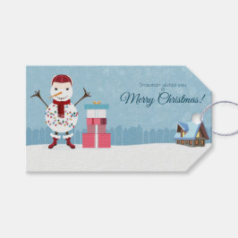 メリークリスマス雪だるま ギフトタグ