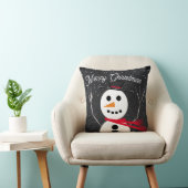 メリークリスマス雪だるま クッション (椅子)