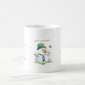 メリークリスマス雪だるま コーヒーマグカップ (中央)