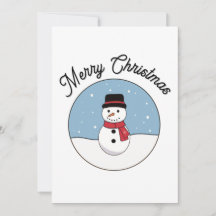 メリークリスマス雪だるま