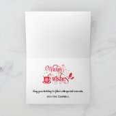 メリークリスマス雪だるま シーズンカード (内部)