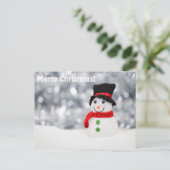 メリークリスマス雪だるま シーズンポストカード (スタンド正面)