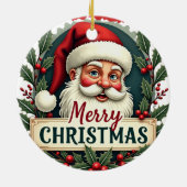 メリークリスマス雪だるま セラミックオーナメント (裏面)