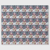 メリークリスマス雪だるま ラッピングペーパー (フラット)