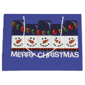 メリークリスマス雪だるま ラージペーパーバッグ (正面)