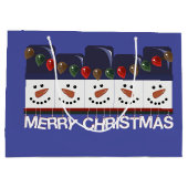 メリークリスマス雪だるま ラージペーパーバッグ (裏面)