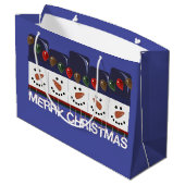 メリークリスマス雪だるま ラージペーパーバッグ (裏面アングル)