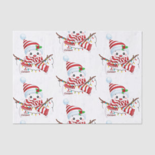 メリークリスマス雪だるま 薄葉紙