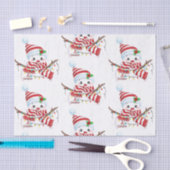 メリークリスマス雪だるま 薄葉紙 (クラフト)