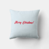 メリークリスマス雪の中のキツネ歩く クッション (裏面)