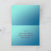 メリークリスマス雪の冬の村 シーズンカード (内部)