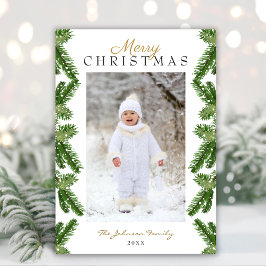 メリークリスマス雪の松 シーズンカード