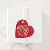 メリークリスマス雪クラシック片エレガント フェイバータグ (インサイチュ)