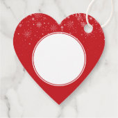 メリークリスマス雪クラシック片エレガント フェイバータグ (裏面)