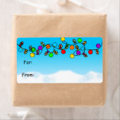 メリークリスマス電球 ラベル (インサイチュ)