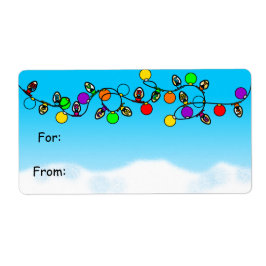 メリークリスマス電球 ラベル