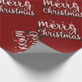 『メリークリスマス霜の降りたエレガンスファッションデザイン』 ラッピングペーパー (角)