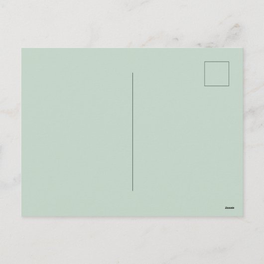 メリークリスマス霜の降りた常緑樹 シーズンポストカード (裏面)